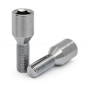 Болт 14x1.5 L28 шестигранник серебро